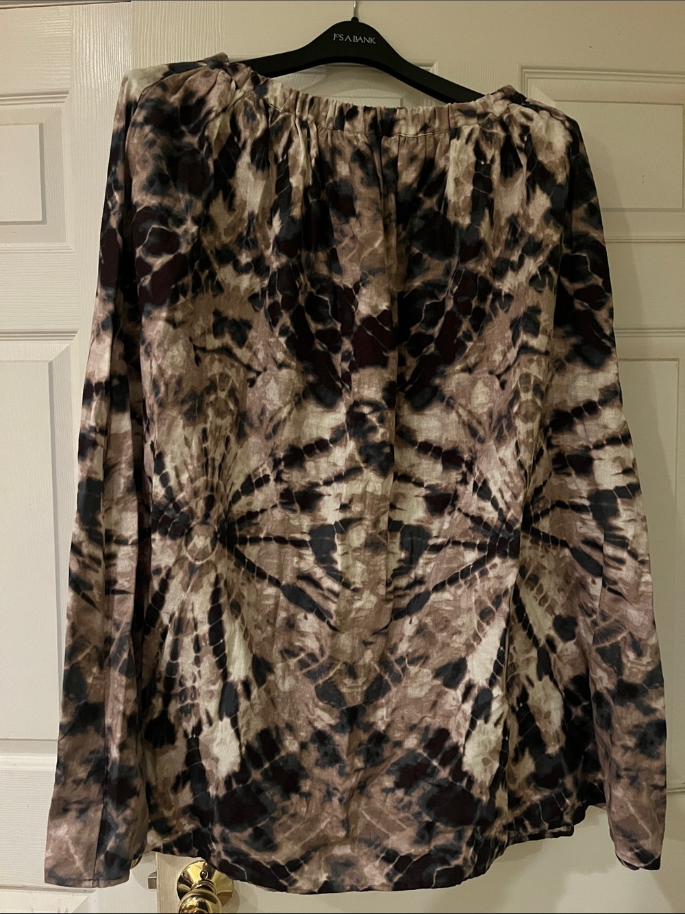 Simply Vera Vera Wang Brown & Black Tie-Dye Maxi Skirt